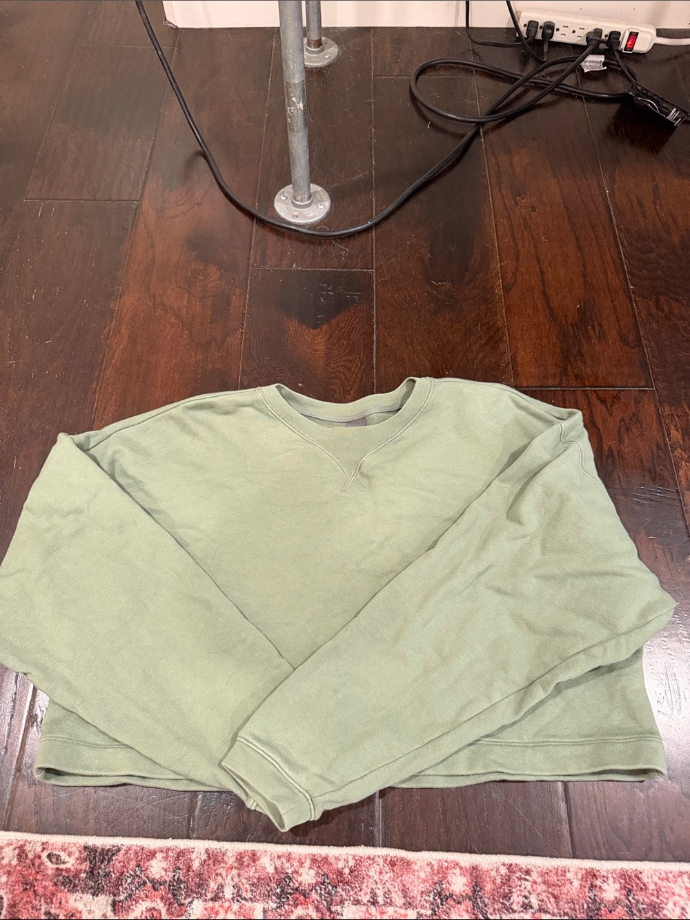 Savage X Fenty Men's Sage Green Crewneck Pullover